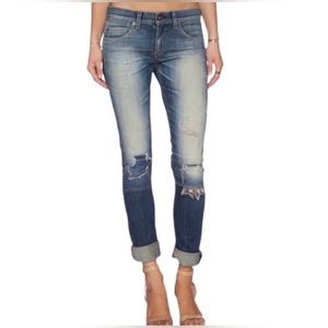 rag & bone Blue Distressed Women Jeans